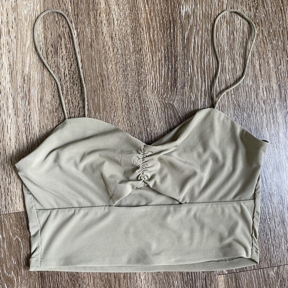 Green tank top